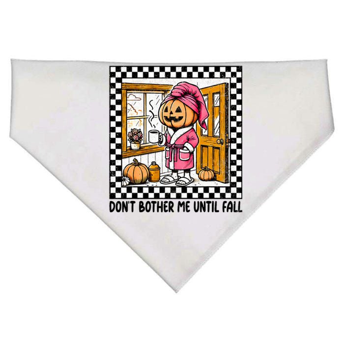 DonT Bother Me Until Fall Halloween Boo Pumpkin Patch Ghost USA-Made Doggie Bandana