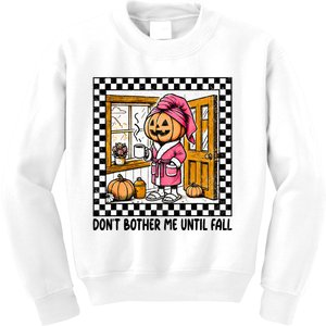 DonT Bother Me Until Fall Halloween Boo Pumpkin Patch Ghost Kids Sweatshirt