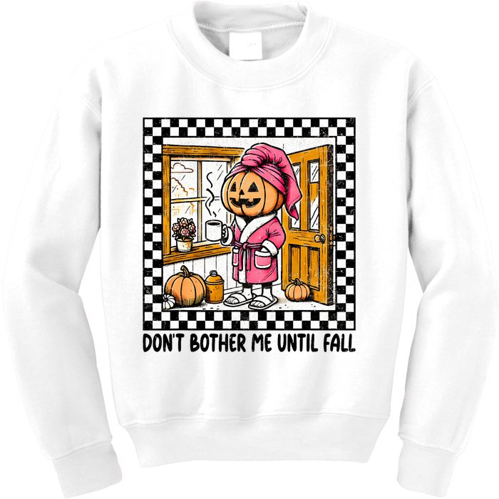 DonT Bother Me Until Fall Halloween Boo Pumpkin Patch Ghost Kids Sweatshirt