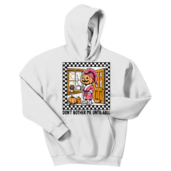 DonT Bother Me Until Fall Halloween Boo Pumpkin Patch Ghost Kids Hoodie