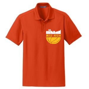 Denver Basketball Mile High 5280 Dry Zone Grid Polo