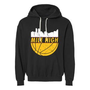 Denver Basketball Mile High 5280 Garment-Dyed Fleece Hoodie