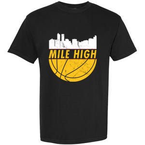 Denver Basketball Mile High 5280 Garment-Dyed Heavyweight T-Shirt