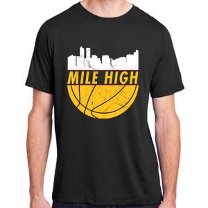 Denver Basketball Mile High 5280 Adult ChromaSoft Performance T-Shirt