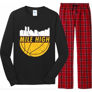 Denver Basketball Mile High 5280 Long Sleeve Pajama Set