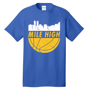 Denver Basketball Mile High 5280 Tall T-Shirt