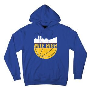 Denver Basketball Mile High 5280 Tall Hoodie