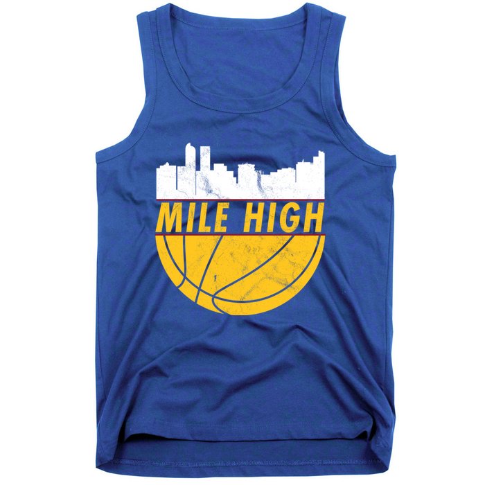 Denver Basketball Mile High 5280 Tank Top