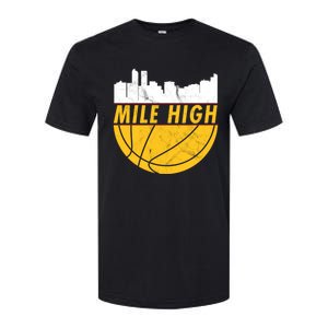 Denver Basketball Mile High 5280 Softstyle CVC T-Shirt