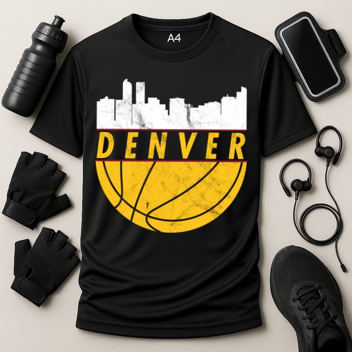 Denver Basketball Mile High 5280 Denver  Performance Shirt