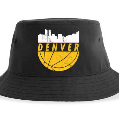 Denver Basketball Mile High 5280 Denver  Sustainable Bucket Hat