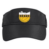 Denver Basketball Mile High 5280 Denver  Adult Drive Performance Visor