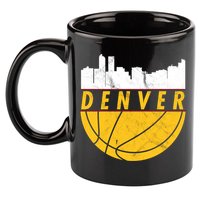 Denver Basketball Mile High 5280 Denver  11oz C Handle Ceramic Mug