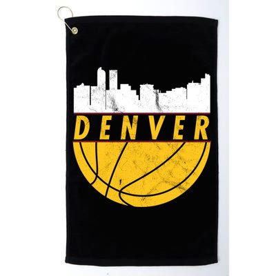 Denver Basketball Mile High 5280 Denver  Golf Towel