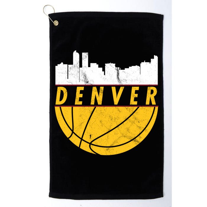 Denver Basketball Mile High 5280 Denver  Golf Towel
