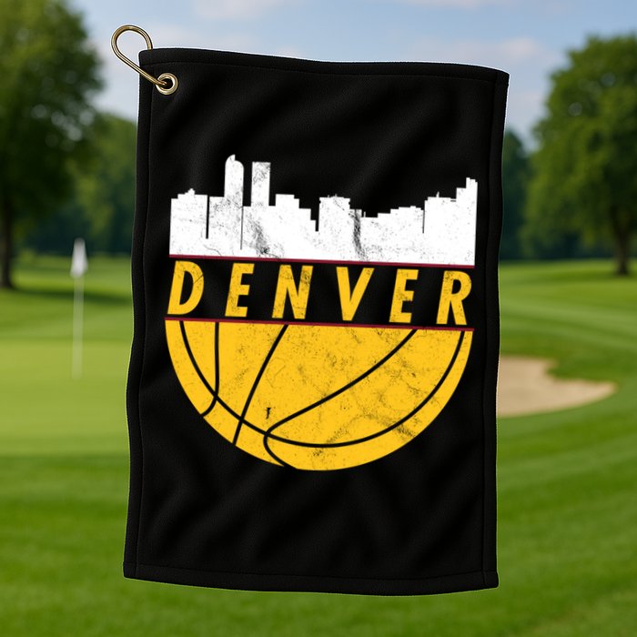 Denver Basketball Mile High 5280 Denver  Golf Towel