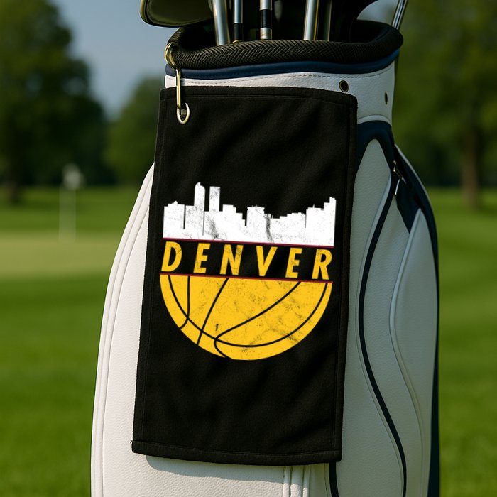 Denver Basketball Mile High 5280 Denver  Golf Towel