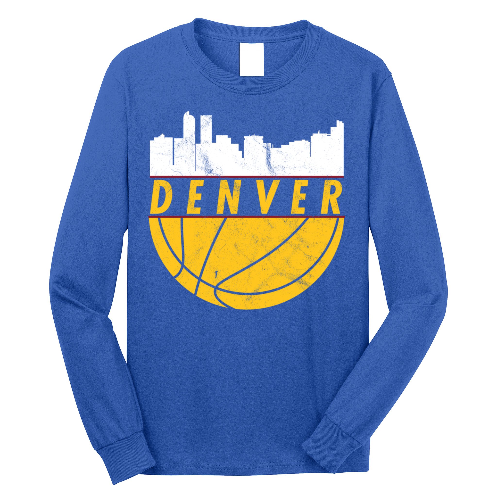 Denver Basketball Mile High 5280 Denver  Long Sleeve Shirt