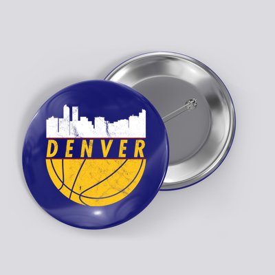 Denver Basketball Mile High 5280 Denver  Button