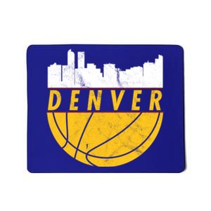 Denver Basketball Mile High 5280 Denver  Mousepad