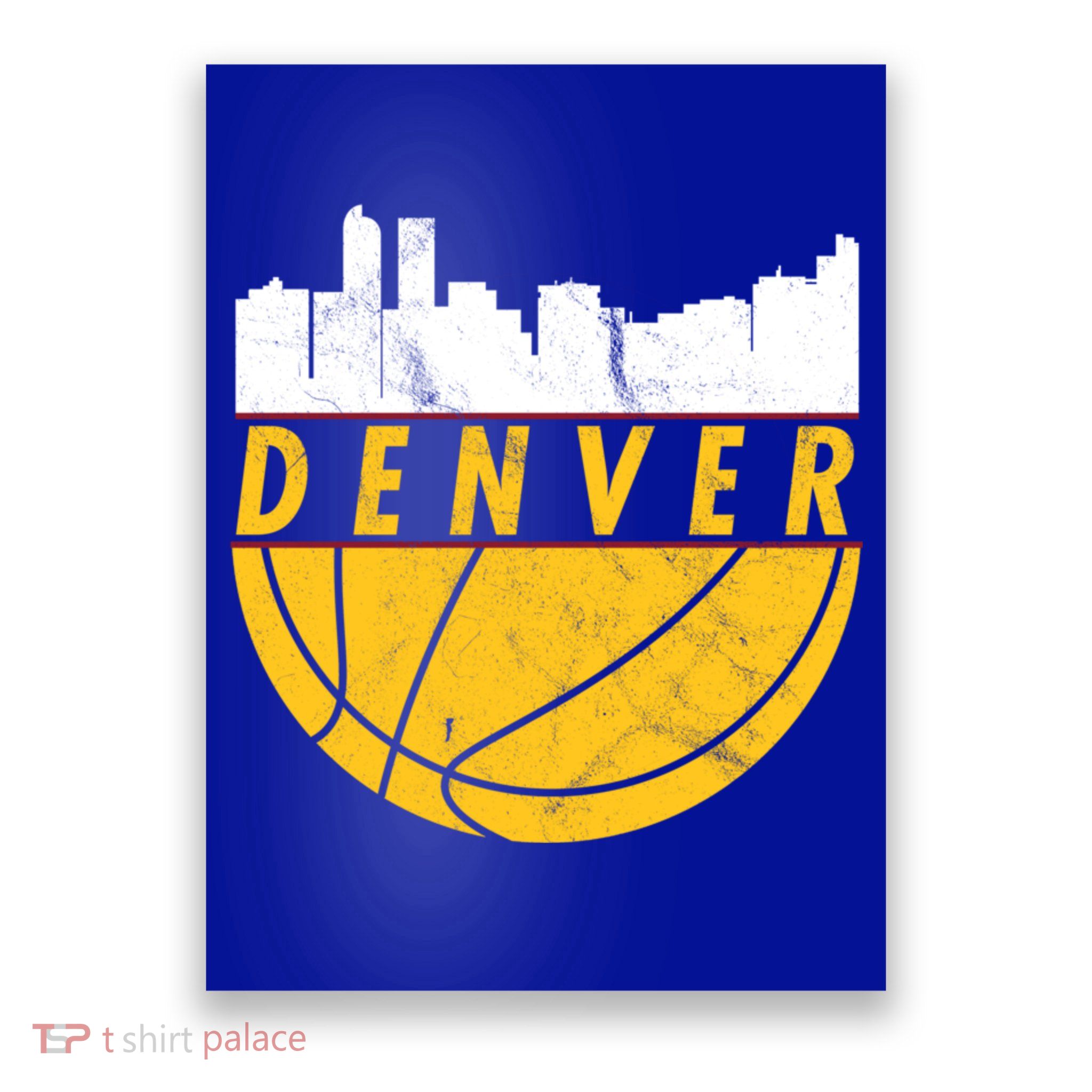 Denver Basketball Mile High 5280 Denver  Poster