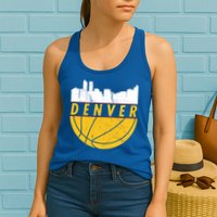 Denver Basketball Mile High 5280 Denver  Womens Tank Top