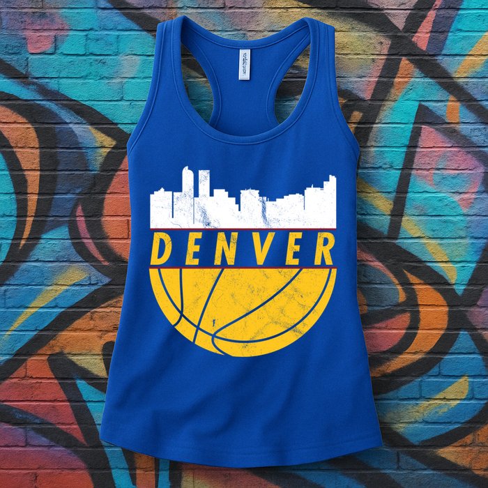 Denver Basketball Mile High 5280 Denver  Womens Tank Top