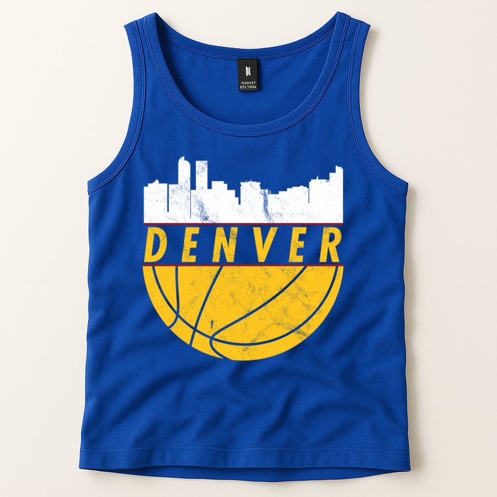 Denver Basketball Mile High 5280 Denver  Tank Top