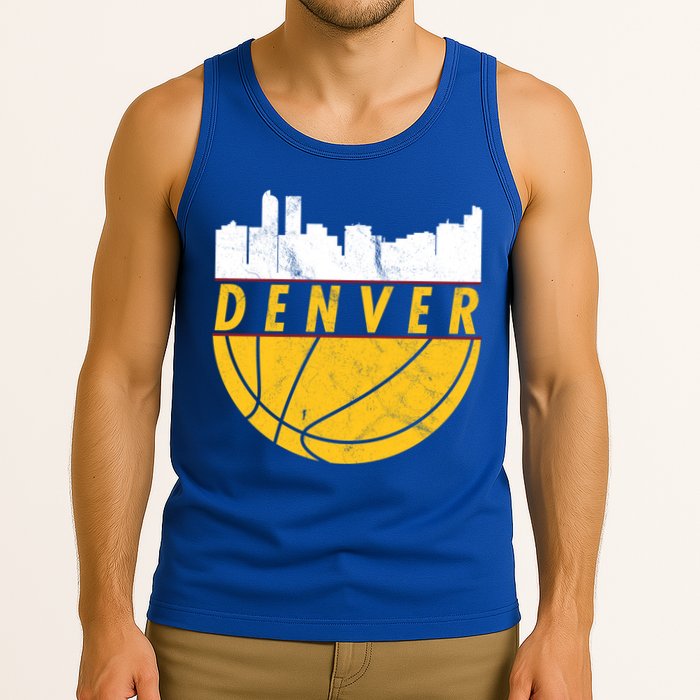 Denver Basketball Mile High 5280 Denver  Tank Top