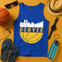 Denver Basketball Mile High 5280 Denver  Tank Top