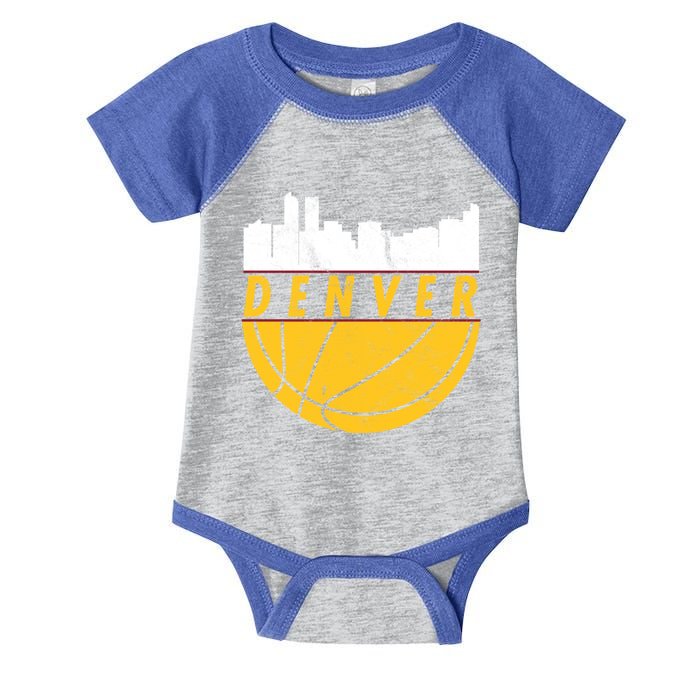 Denver Basketball Mile High 5280 Denver  Infant Baby Jersey Bodysuit