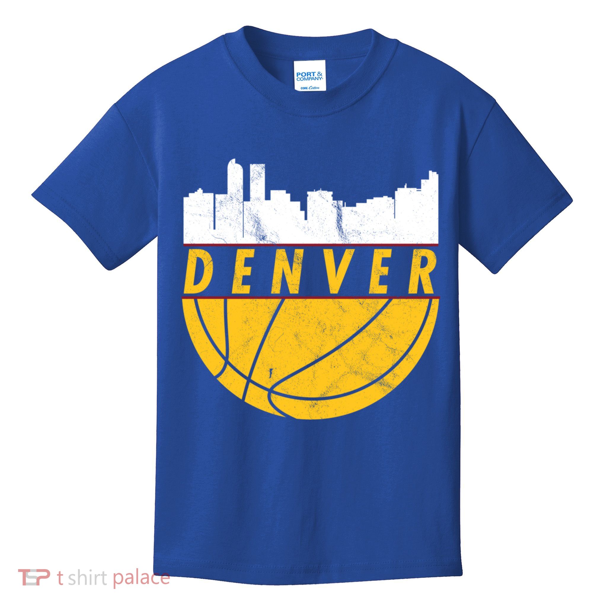 Denver Basketball Mile High 5280 Denver  Kids T-Shirt