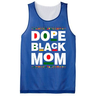 Dope Black Mom Mother Black History Month Juneteenth Melanin Gift Mesh Reversible Basketball Jersey Tank