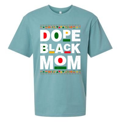 Dope Black Mom Mother Black History Month Juneteenth Melanin Gift Sueded Cloud Jersey T-Shirt