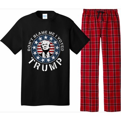 Dont Blame Me I Voted For Trump Pro Republican American Flag Pajama Set