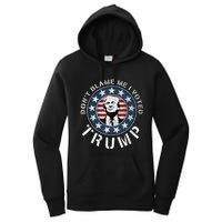 Dont Blame Me I Voted For Trump Pro Republican American Flag Women's Pullover Hoodie