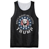 Dont Blame Me I Voted For Trump Pro Republican American Flag Mesh Reversible Basketball Jersey Tank