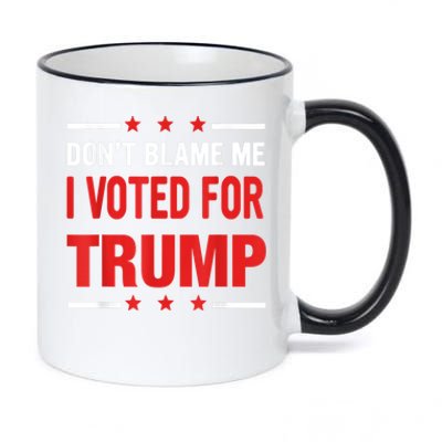 Don't Blame Me I Voted For TRUMP USA Flag Patriotic 11oz Black Color Changing Mug