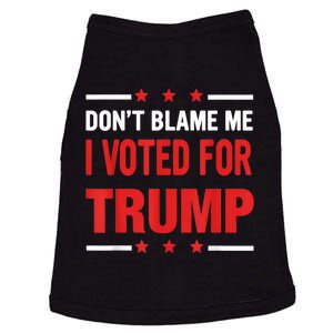 Don't Blame Me I Voted For TRUMP USA Flag Patriotic Doggie Tank