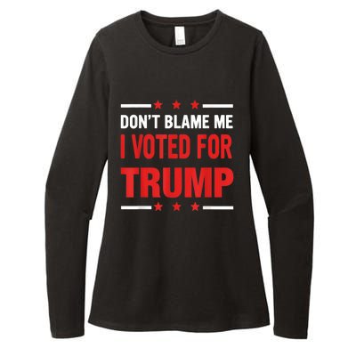 Don't Blame Me I Voted For TRUMP USA Flag Patriotic Womens CVC Long Sleeve Shirt