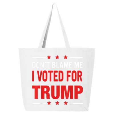 Don't Blame Me I Voted For TRUMP USA Flag Patriotic 25L Jumbo Tote