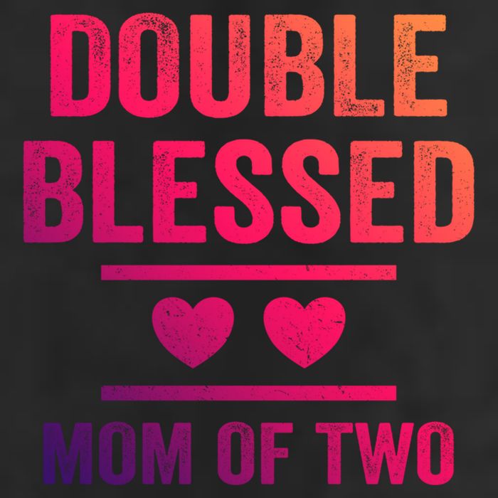 Double Blessed Mom Of Two Blessed Mom Mother Gift Adult Drive Performance Visor