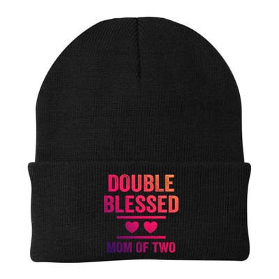 Double Blessed Mom Of Two Blessed Mom Mother Gift Beanie