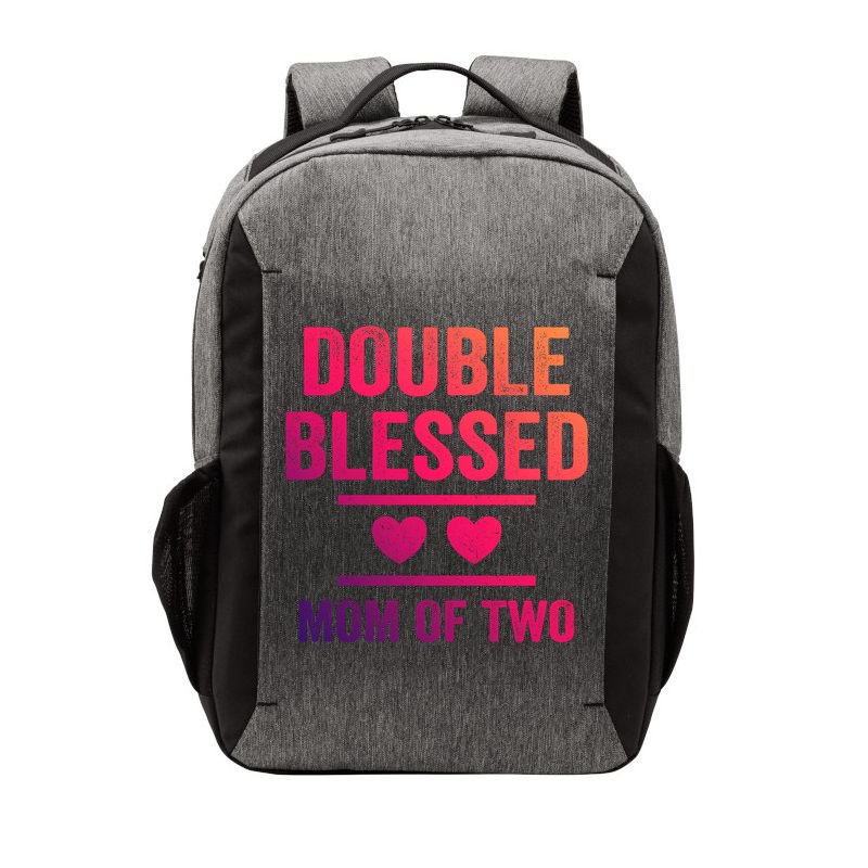 Double Blessed Mom Of Two Blessed Mom Mother Gift Vector Backpack