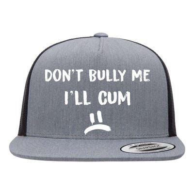 Dont Bully Me Ill Cum Funny Humor Anti Bullying Flat Bill Trucker Hat