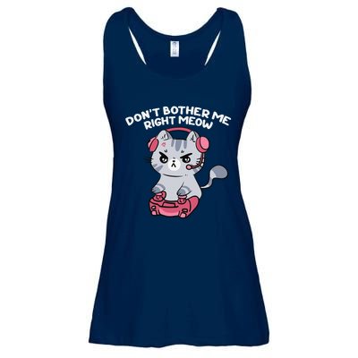 Dont Bother Me Right Meow Funny Video Gamer And Cat Lover Ladies Essential Flowy Tank