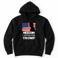 Dont Blame Me I Voted For Trump Distressed Vintage Flag Hoodie