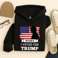 Dont Blame Me I Voted For Trump Distressed Vintage Flag Hoodie
