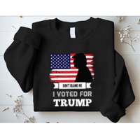 Dont Blame Me I Voted For Trump Distressed Vintage Flag Sweatshirt