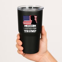 Dont Blame Me I Voted For Trump Distressed Vintage Flag Tumbler